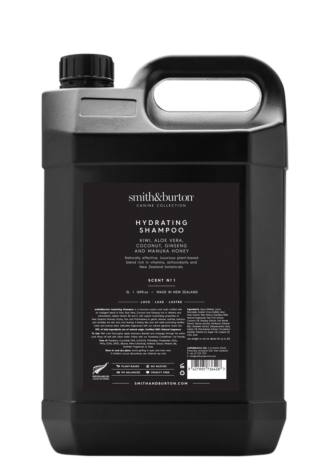 Smith & Burton Hydrating Shampoo - 5 Litre / 1.33 gallons