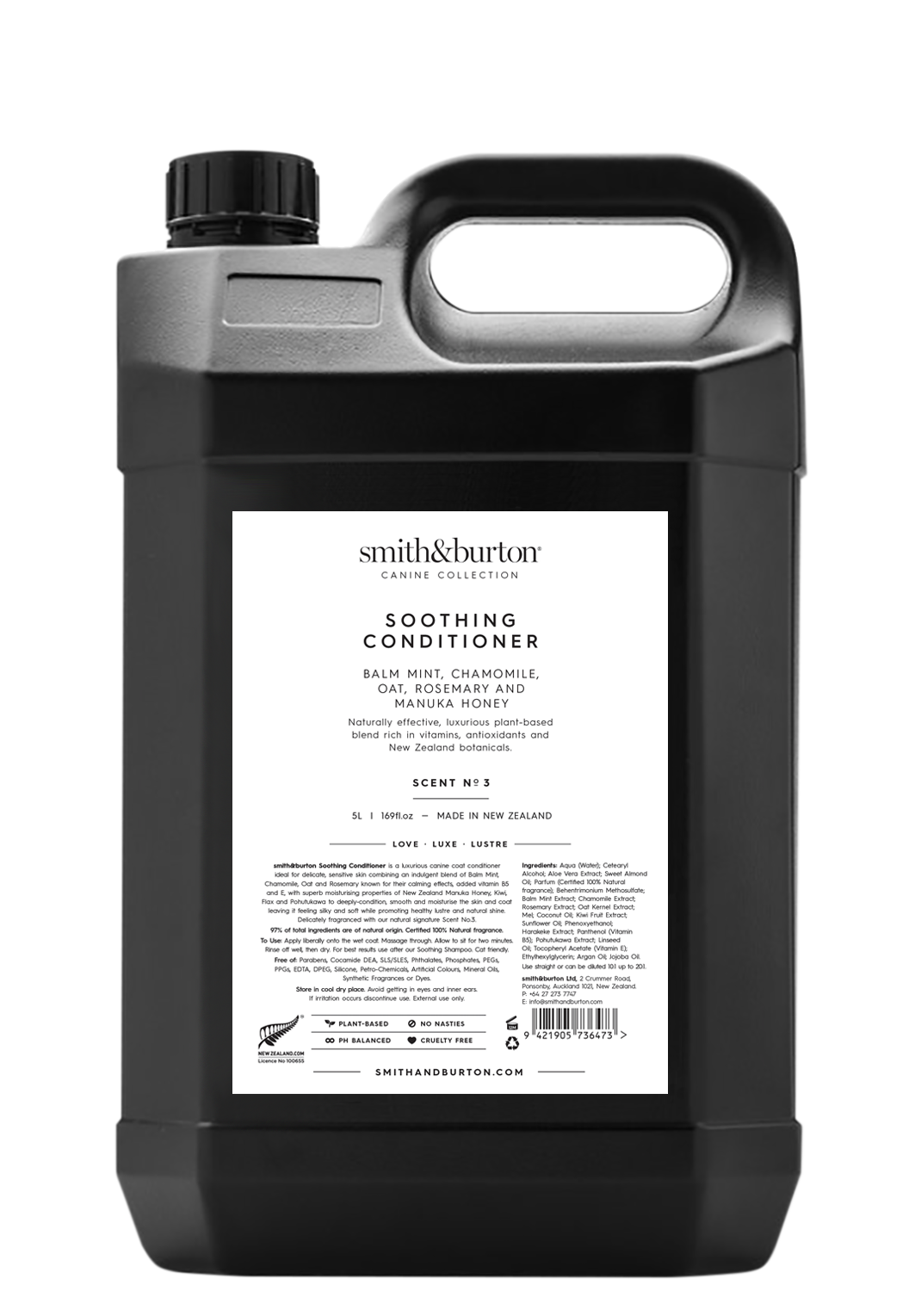 Smith & Burton Soothing Conditioner - 5 Litre / 1.33 gallons