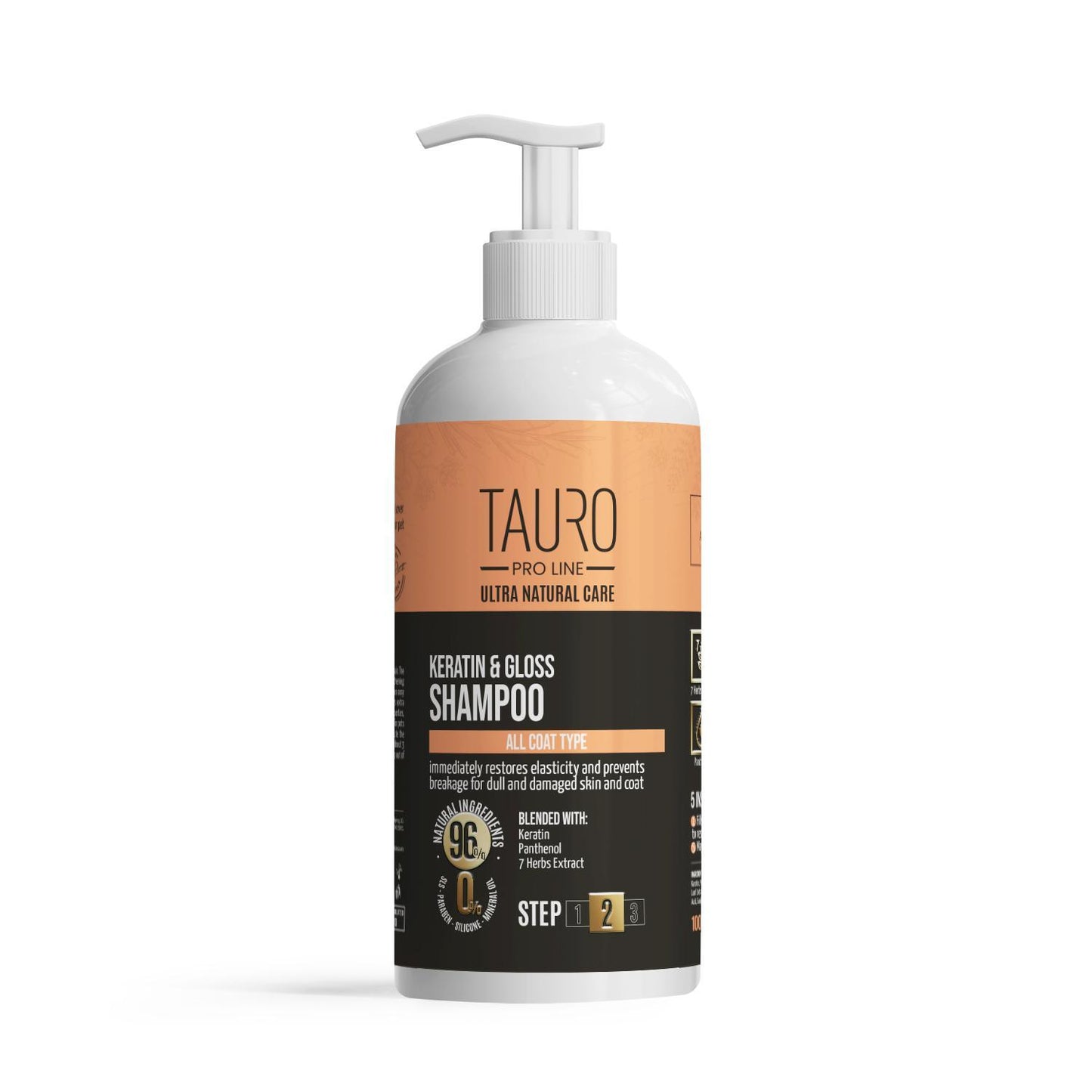 TPL Ultra Natural Care Keratin & Gloss Shampoo, shampoo with keratin for dogs and cats coat, 33.8 fl oz