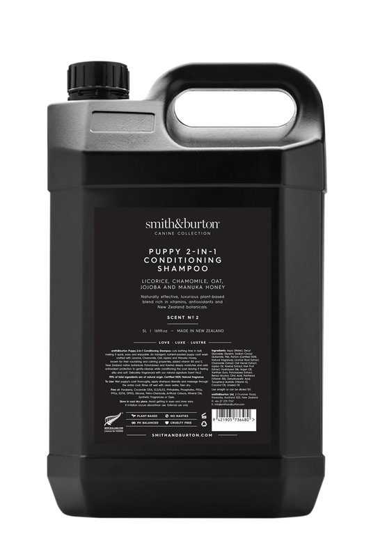 Smith & Burton Puppy 2-in-1 Conditioning Shampoo - 5 Litre / 1.33 gallons