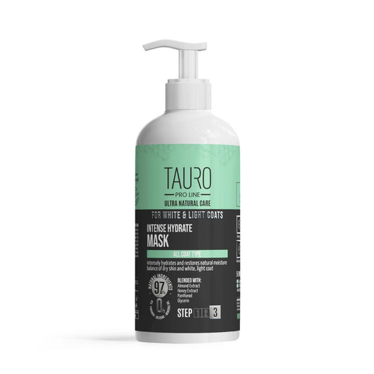 TPL Ultra Natural Care for White and Light Coats, Intense Hydrate Mask, intense hydrate mask for dogs and cats with white, light coat and skin, 33.8 fl oz