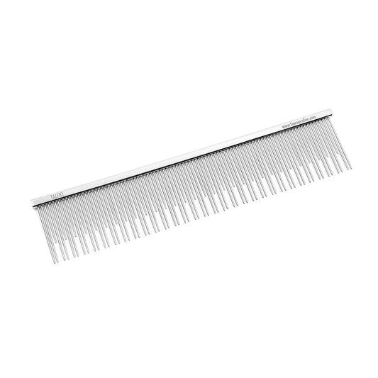 TPL Comb TPL, metallic, double teeth, M, 6.5"
