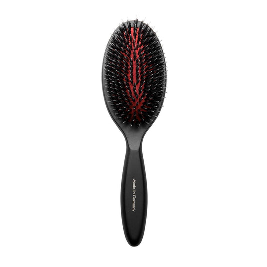 TPL Brush TPL, beech wood, 16 mm boar bristles with nylon teeth, black, ova shapel, medium, 8.6" x 2.5"